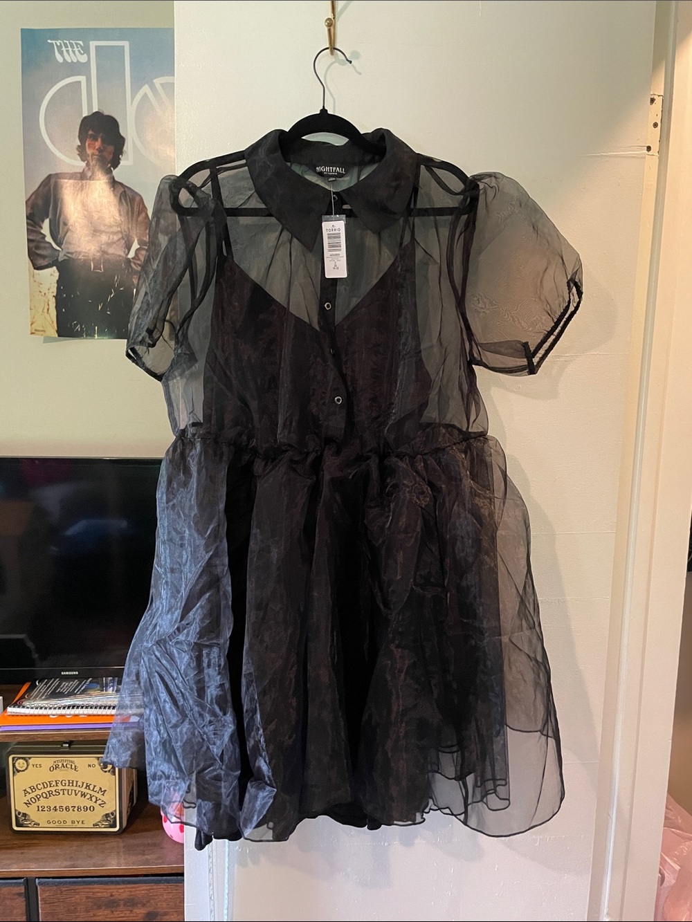 NWT Torrid Nightfall Organza mini dress with slip size 2 2x 18 20 - Picture 6 of 7